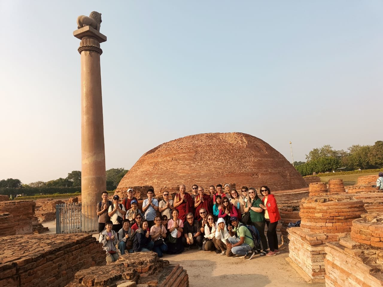 Ashoka Pillar and Ananda Stupa · Vaishali, Bihar