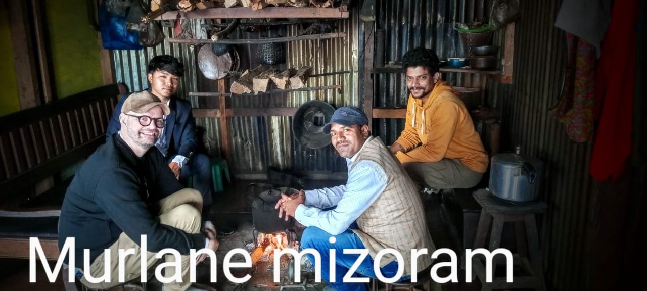By the hearth in a village home · Murlen, Mizoram